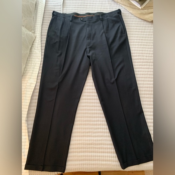 Haggar Big & Tall E-CLO Stria Dress Pant - Picture 4 of 5